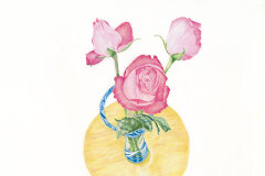 #0068 - Three Roses on Table
